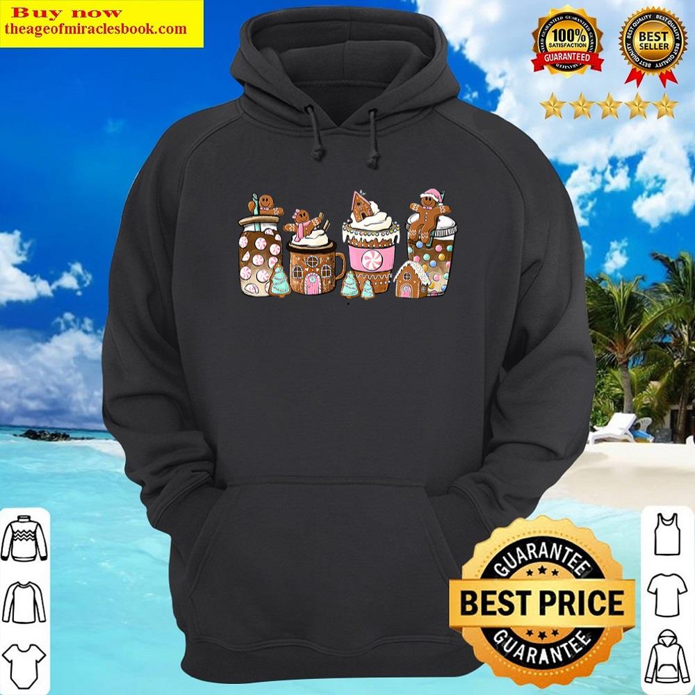 Alternative view of Christmas Coffee Gingerbread Cookies Funny Christmas Pajama Shirt