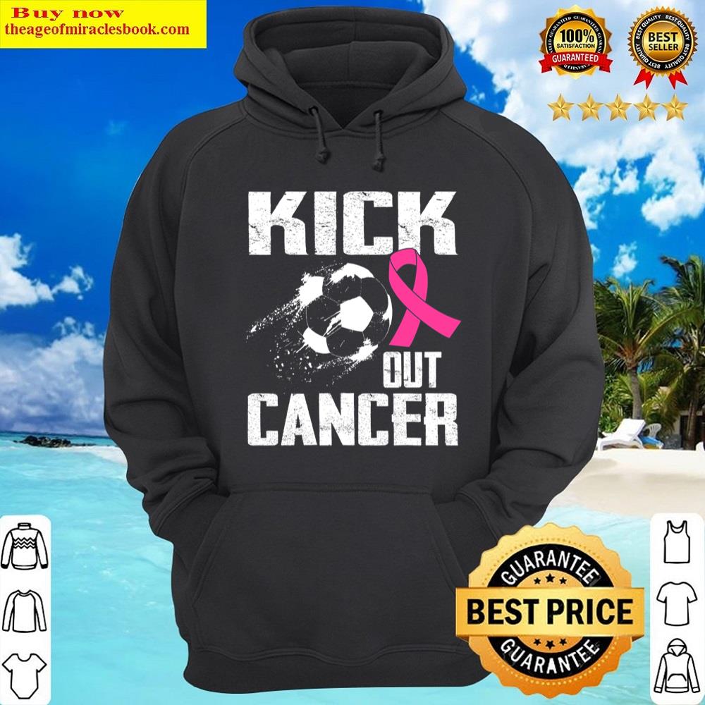 Alternative view of Breast Cancer Survivors Kick Out Cancer Soccer Ball Support Shirt