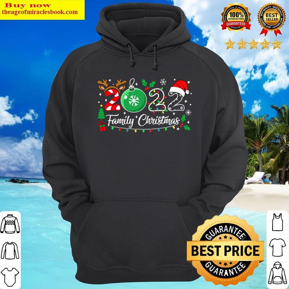 Alternative view of Family Christmas 2022 Merry Xmas Ball Light Garden Reindeer Shirt