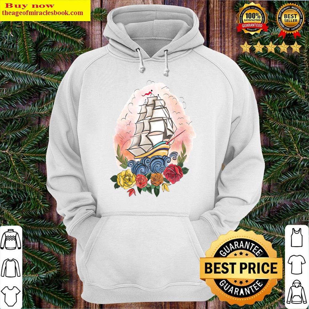 Alternative view of Flower Ship Fitted Scoop Shirt