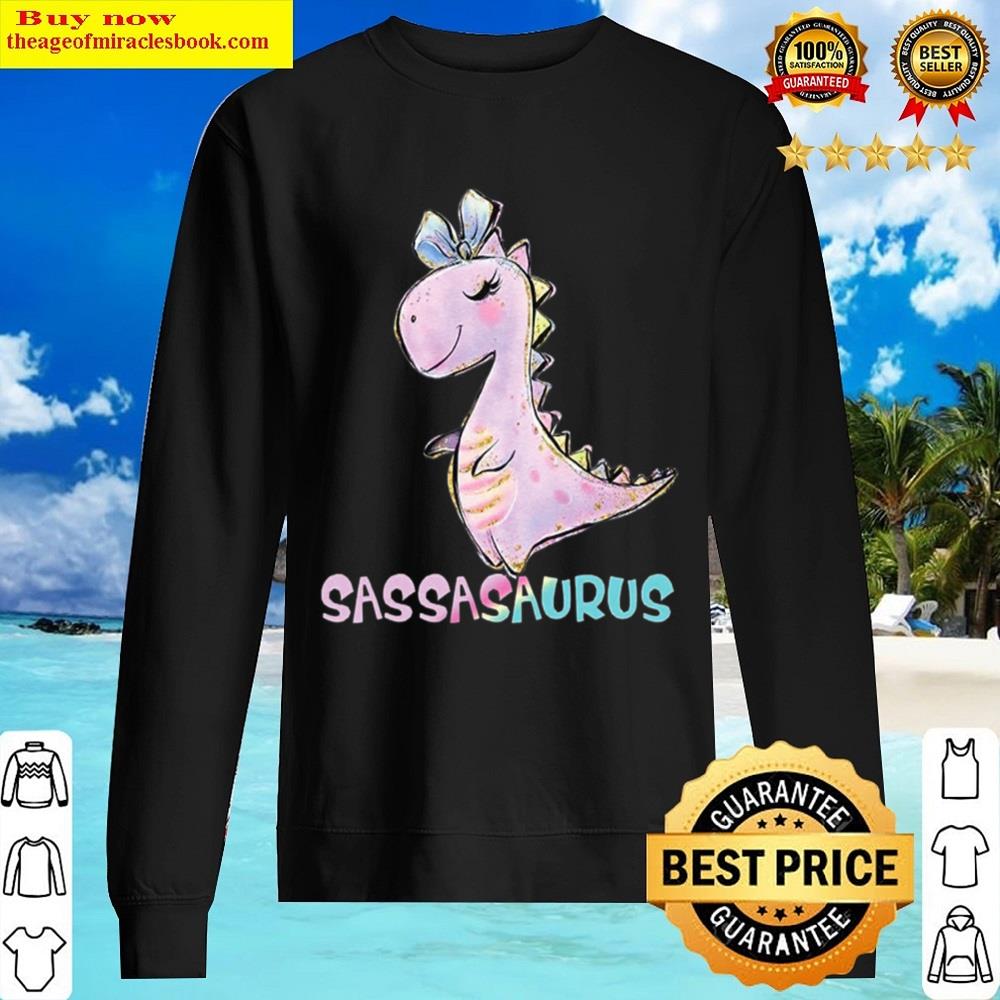 Girl Dinosaurs Sassasaurus Sasss Kids Shirt