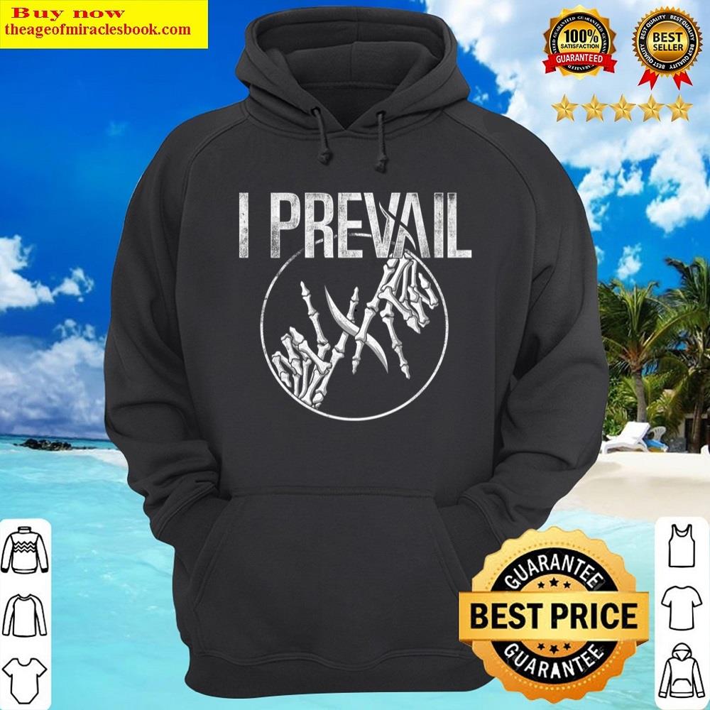 Alternative view of I Prevail Skeleton Hands Official Merchandise Shirt