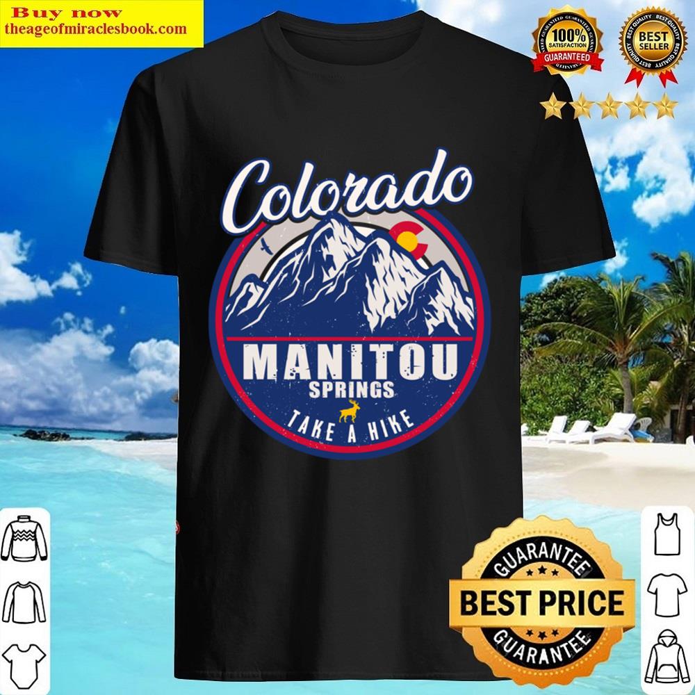 Manitou Springs Colorado Retro Co City Shirt
