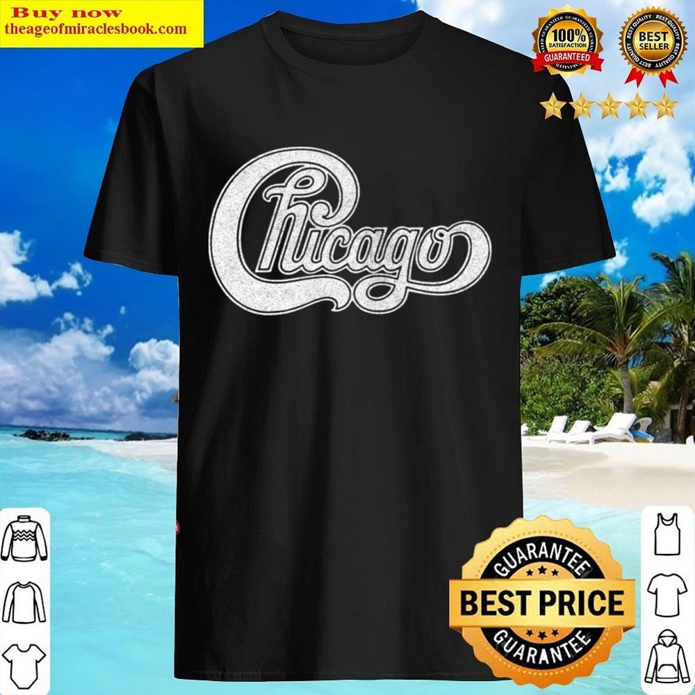 Chicago Retro Styled Faded Design White Shirt