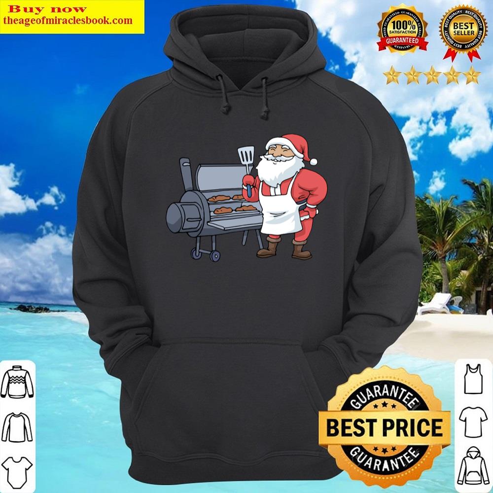 Alternative view of Christmas Barbecue Santa Claus Grill Smoker Steak Bbq Shirt
