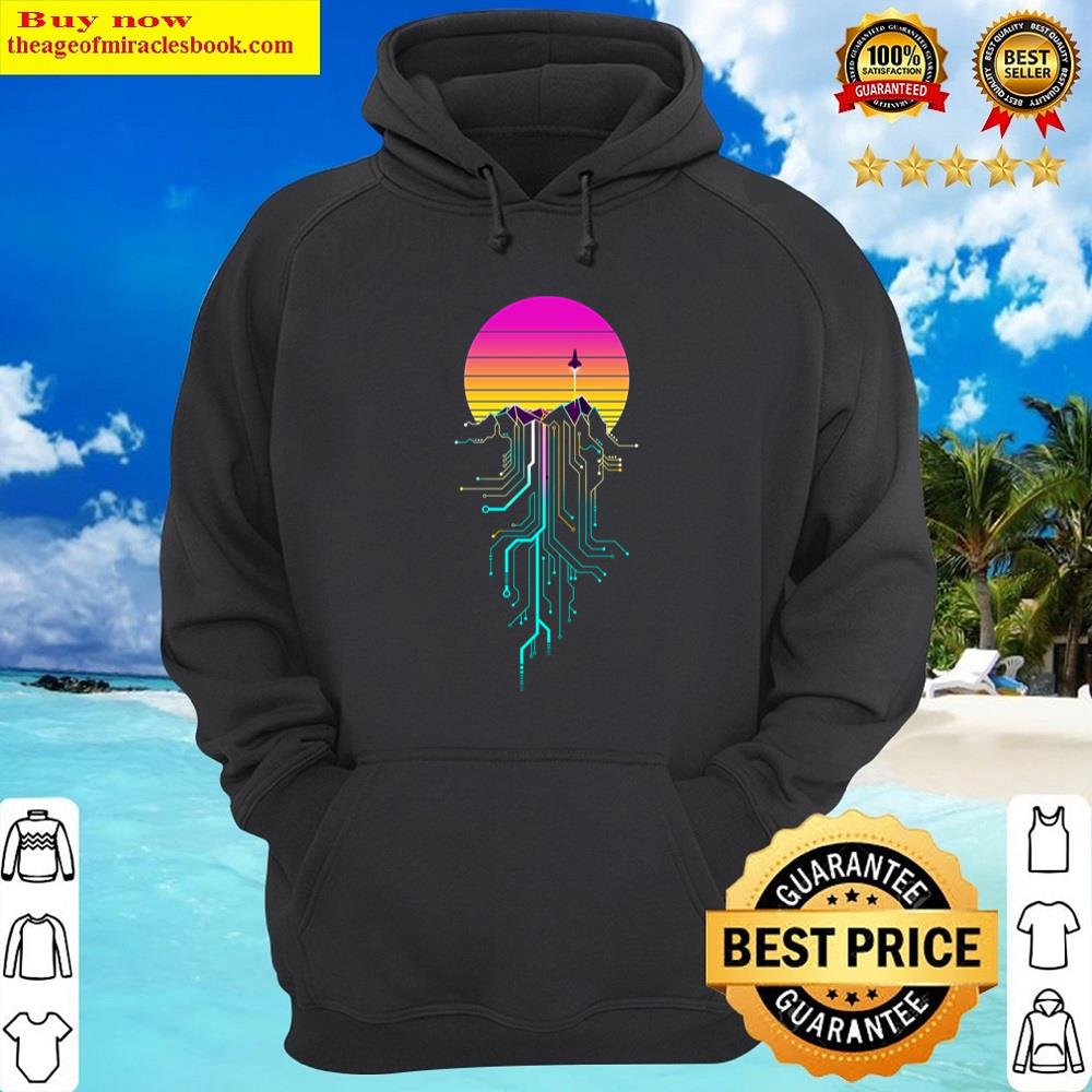 Alternative view of Synth Mountain Sunrise Shirt