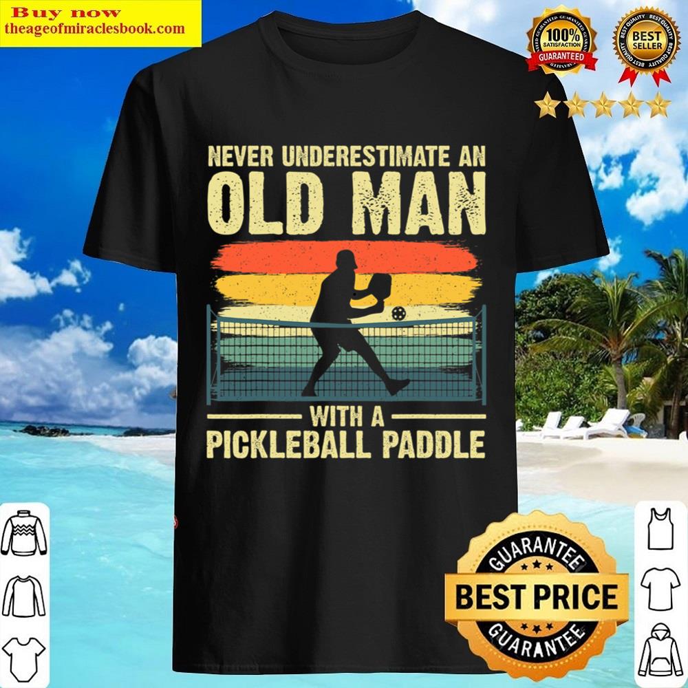 Cool Pickleball Design For Men Grandpa Pickleball Player Shirt