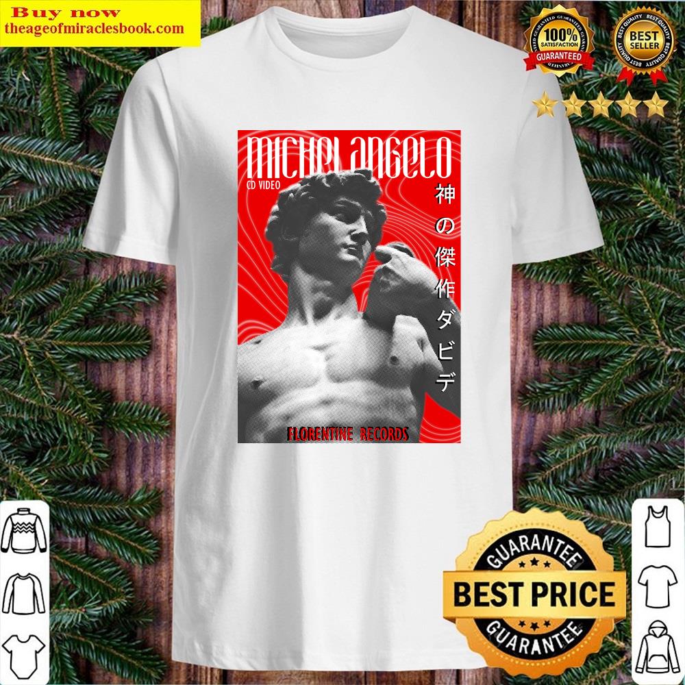 Michelangelo Album Cover Red Shirt