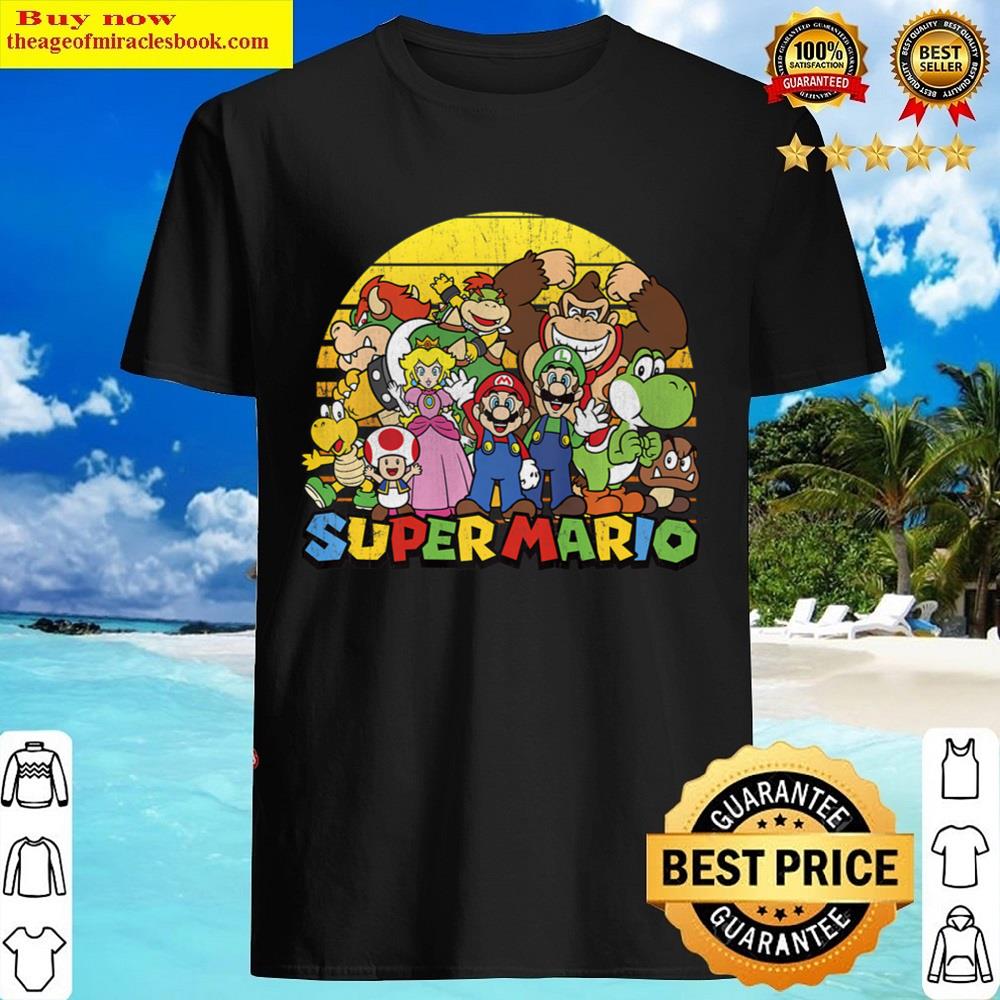 Nintendo Super Mario Group Portrait Vintage Shirt