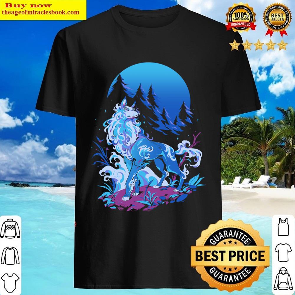 Spiritual Aqua Wolf Essential Shirt