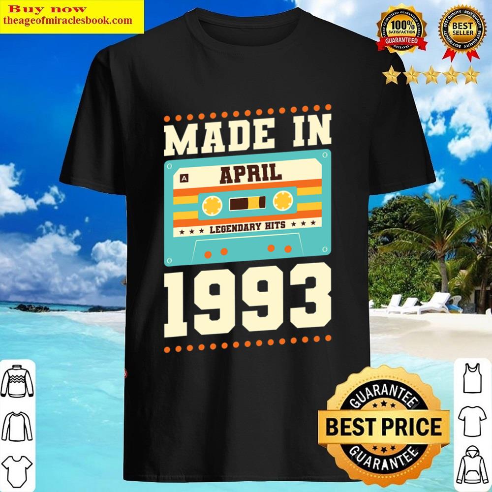 Vintage 30th Birthday Decorations Men Funny 1993 Birthday Shirt