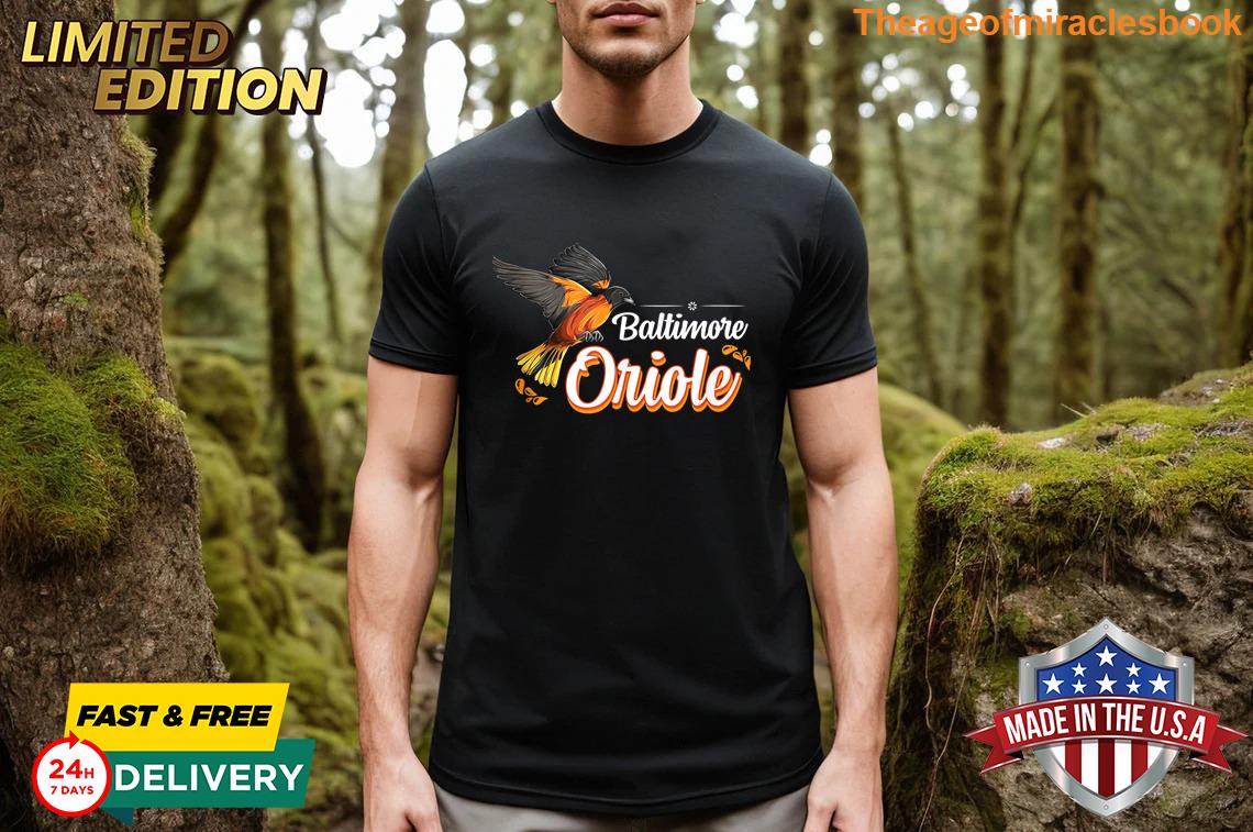 Majestic Retro Vintage Baltimore Oriole Baltimore City Baltimore Retro Baltimore Fashionable T-shirt