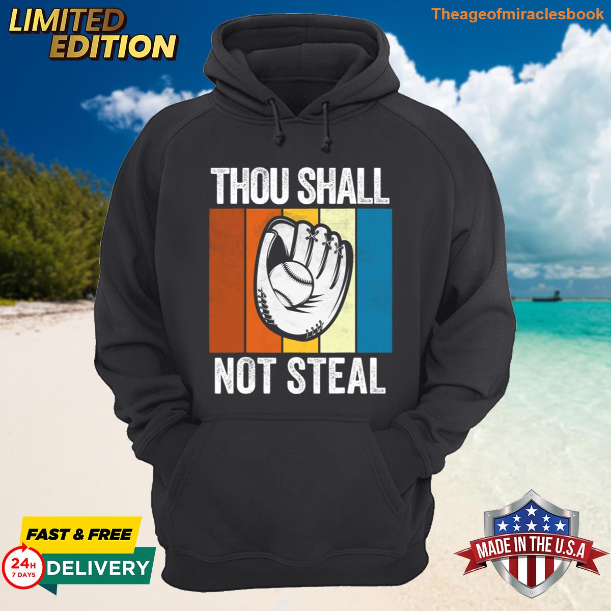 Thou Shall Not Steal Funny Baseball T-shirt