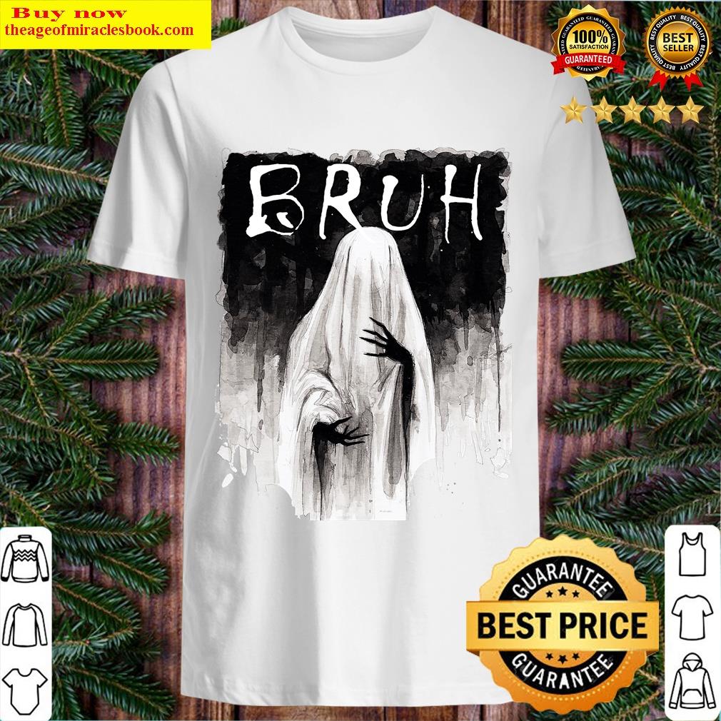 Vintage Bruh Ghost 2023 Halloween Costume Funny Bro Meme Tshirt