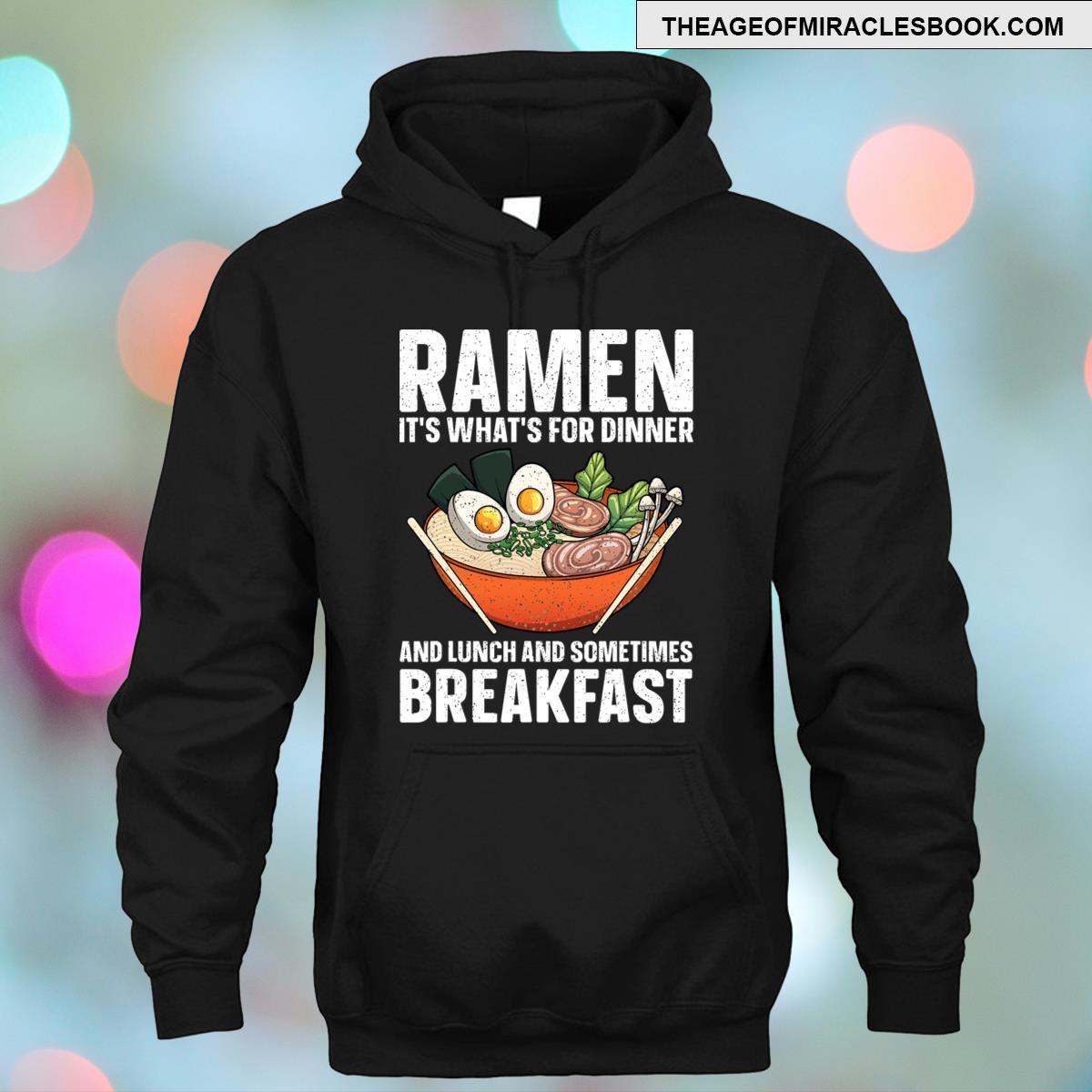 Funny Ramen Noodles Art For Men Japanese Ramen Lovers T-shirt