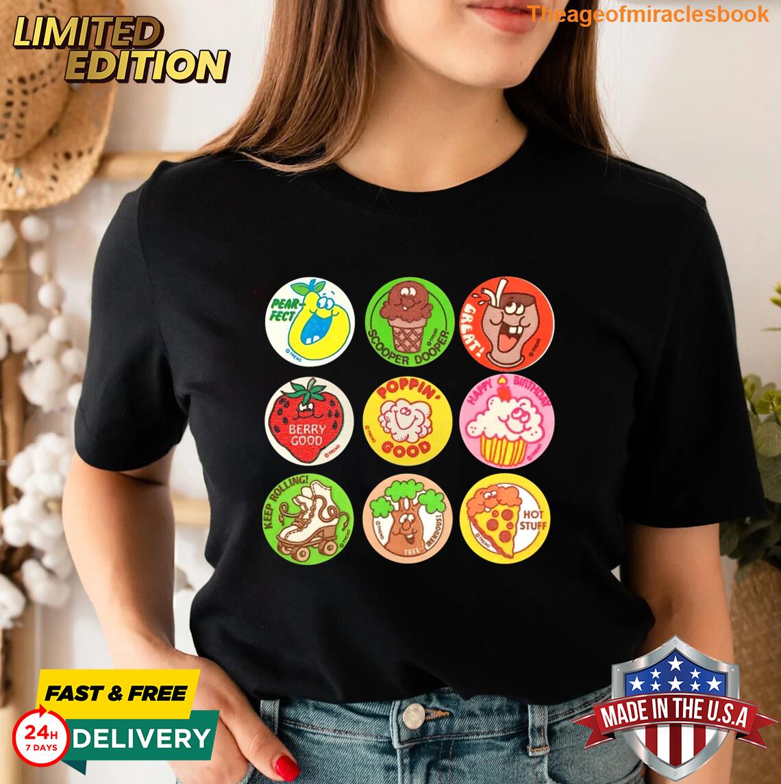 Scratch And Sniff Sticker Ice Cream Scooper Dooper! Men T-shirt