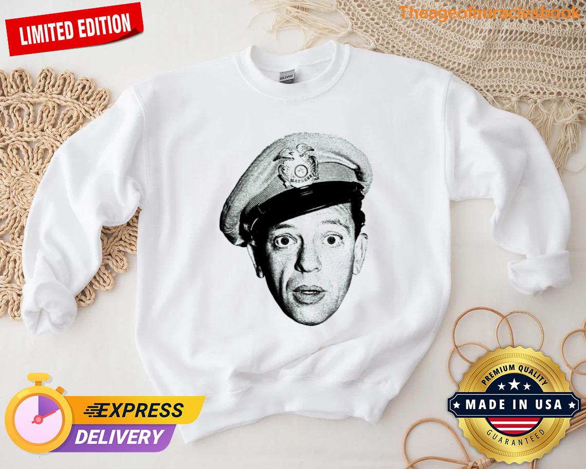 Funny Barney Fife Head Tshirt