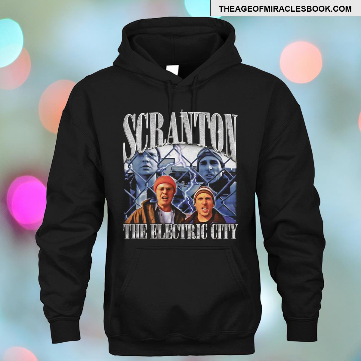 Michael Scott Dwight Schrute Scranton The Electric City Rap Tshirt