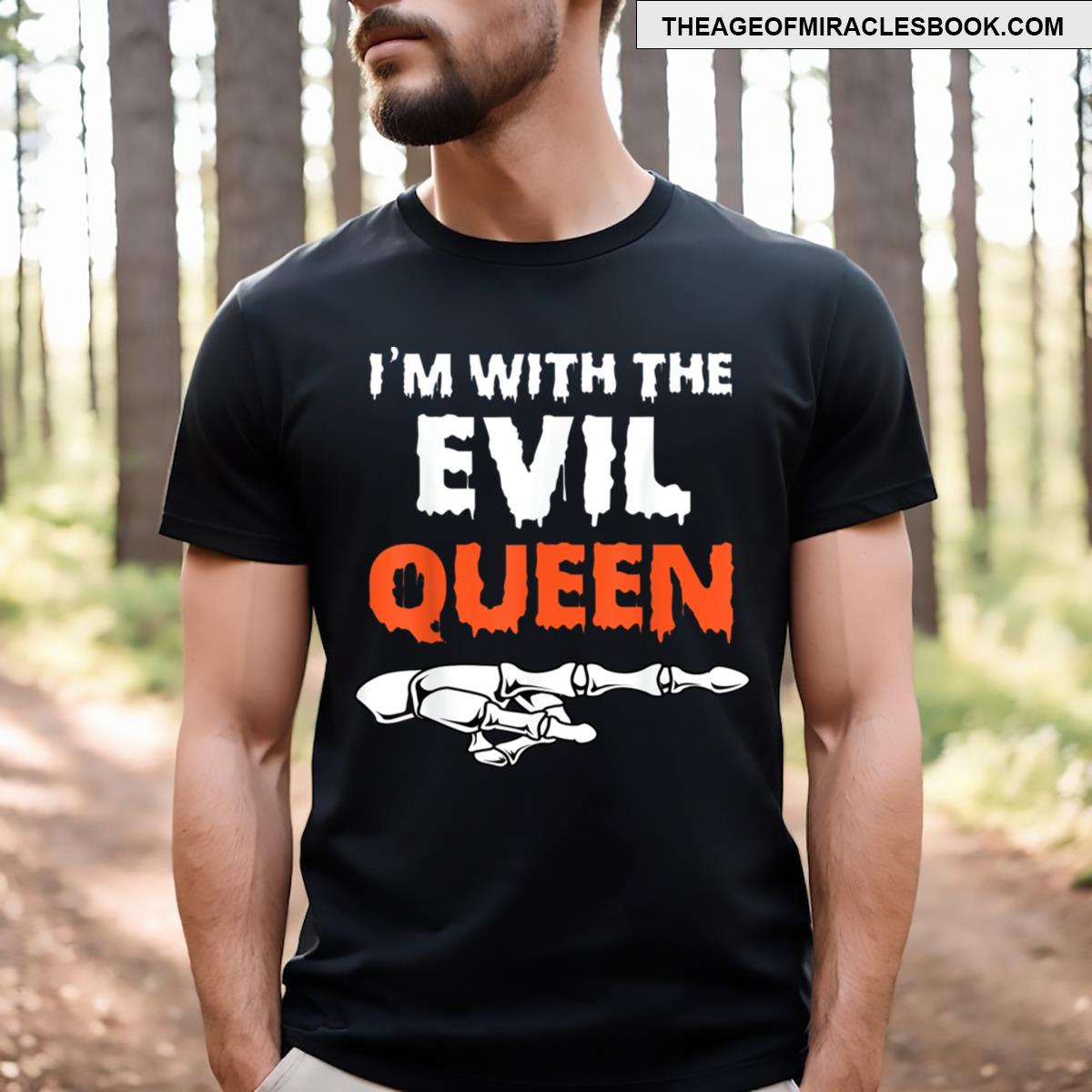 I'm With The Evil Queen Funny Mens Costume Gift Tshirt