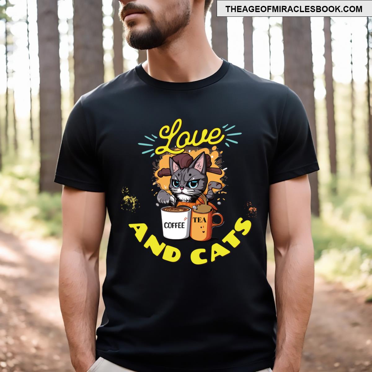 Love Coffee Tea And Cats T-shirt