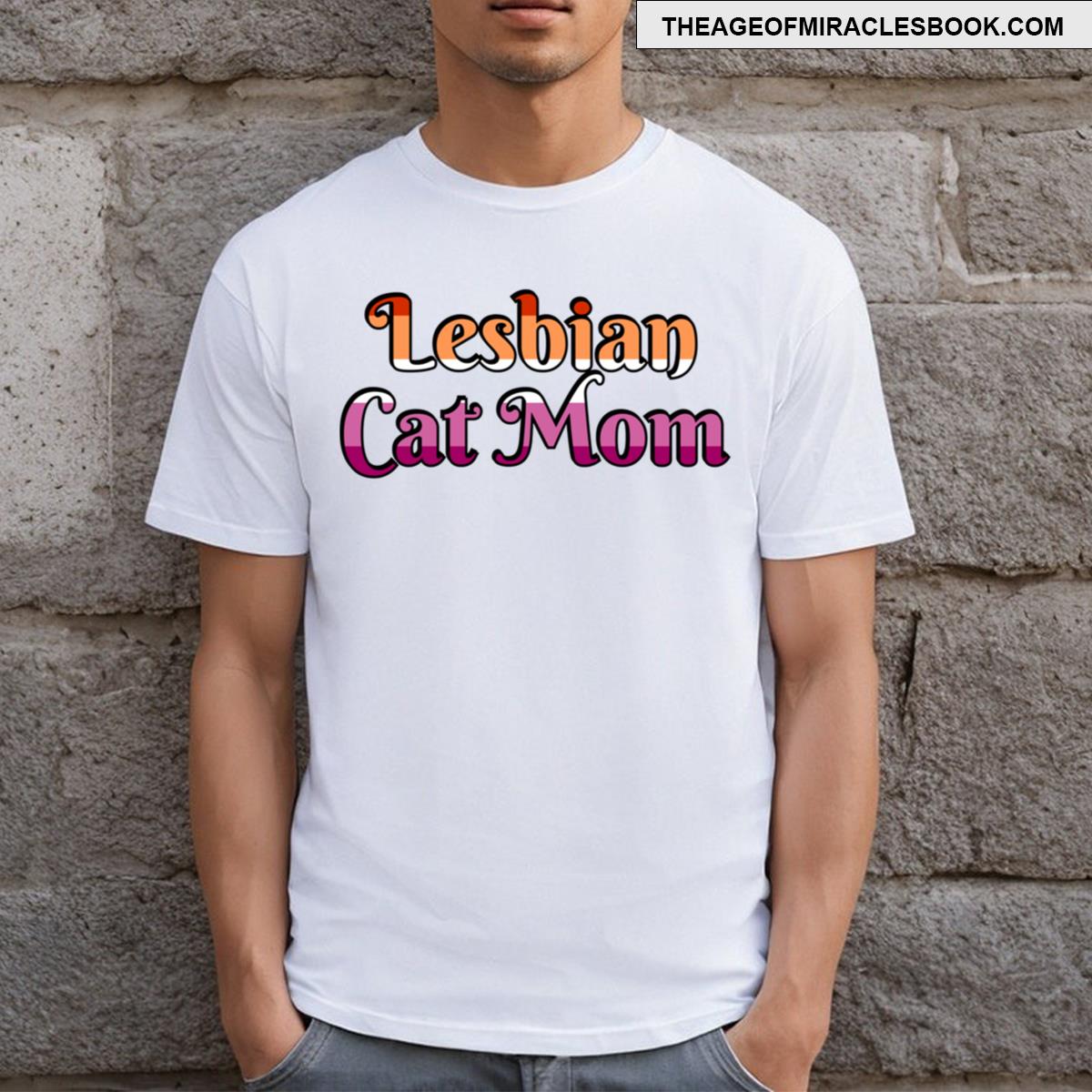 Lesbian Cat Mom T-shirt