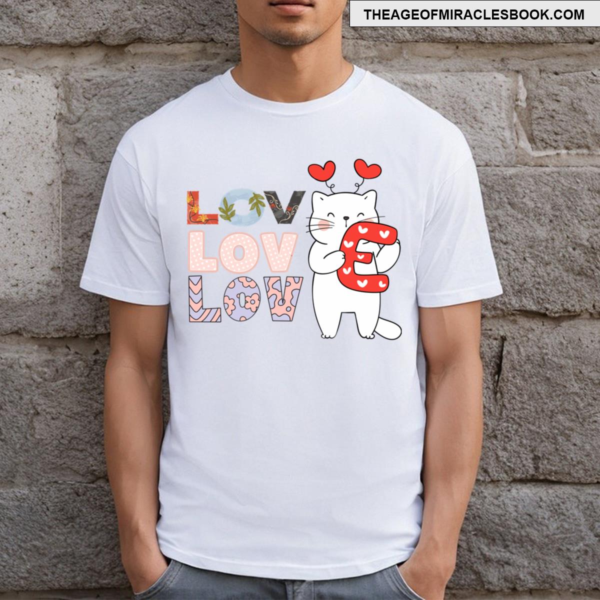Love Cat For Cat Lover T-shirt