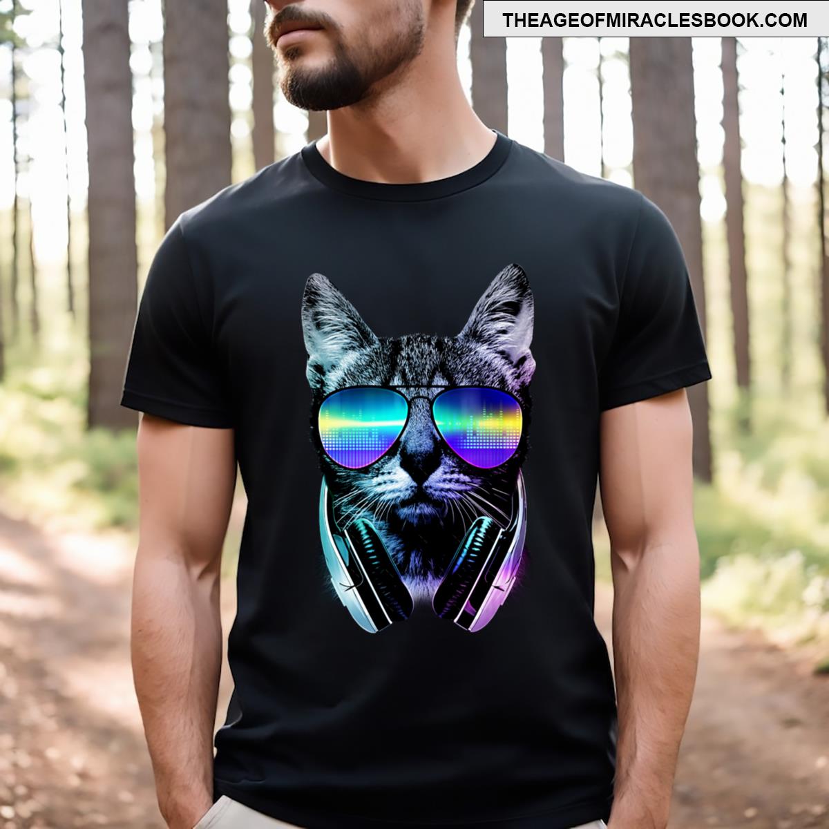 Music Lover Cat T-shirt
