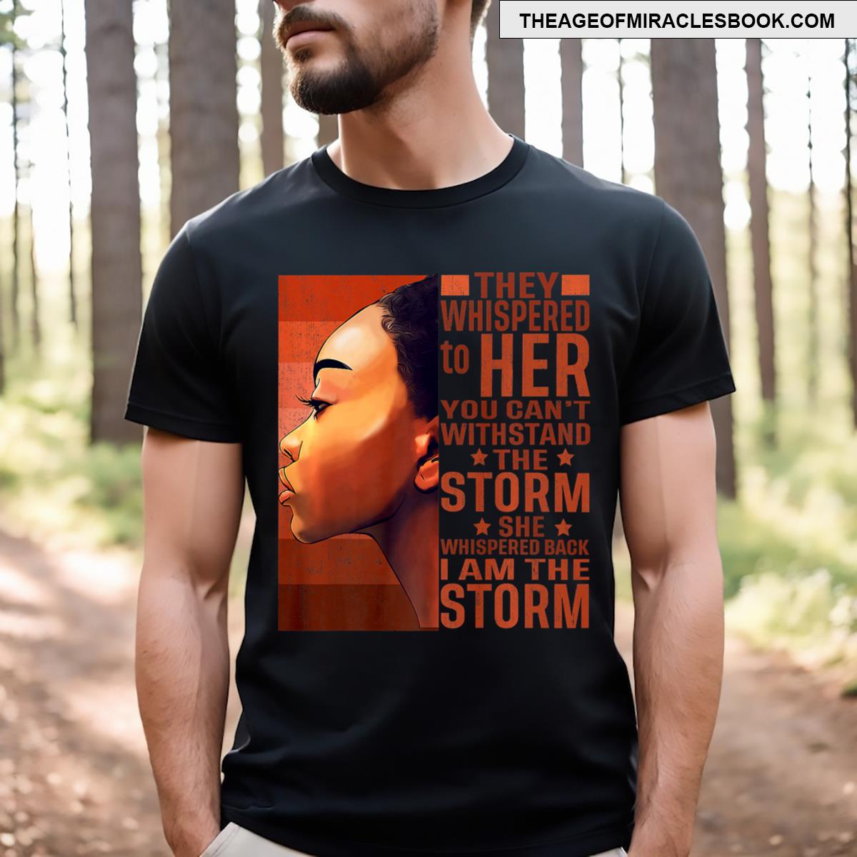 African Woman Basketball Jersey I Am The Storm LT15 main image 1