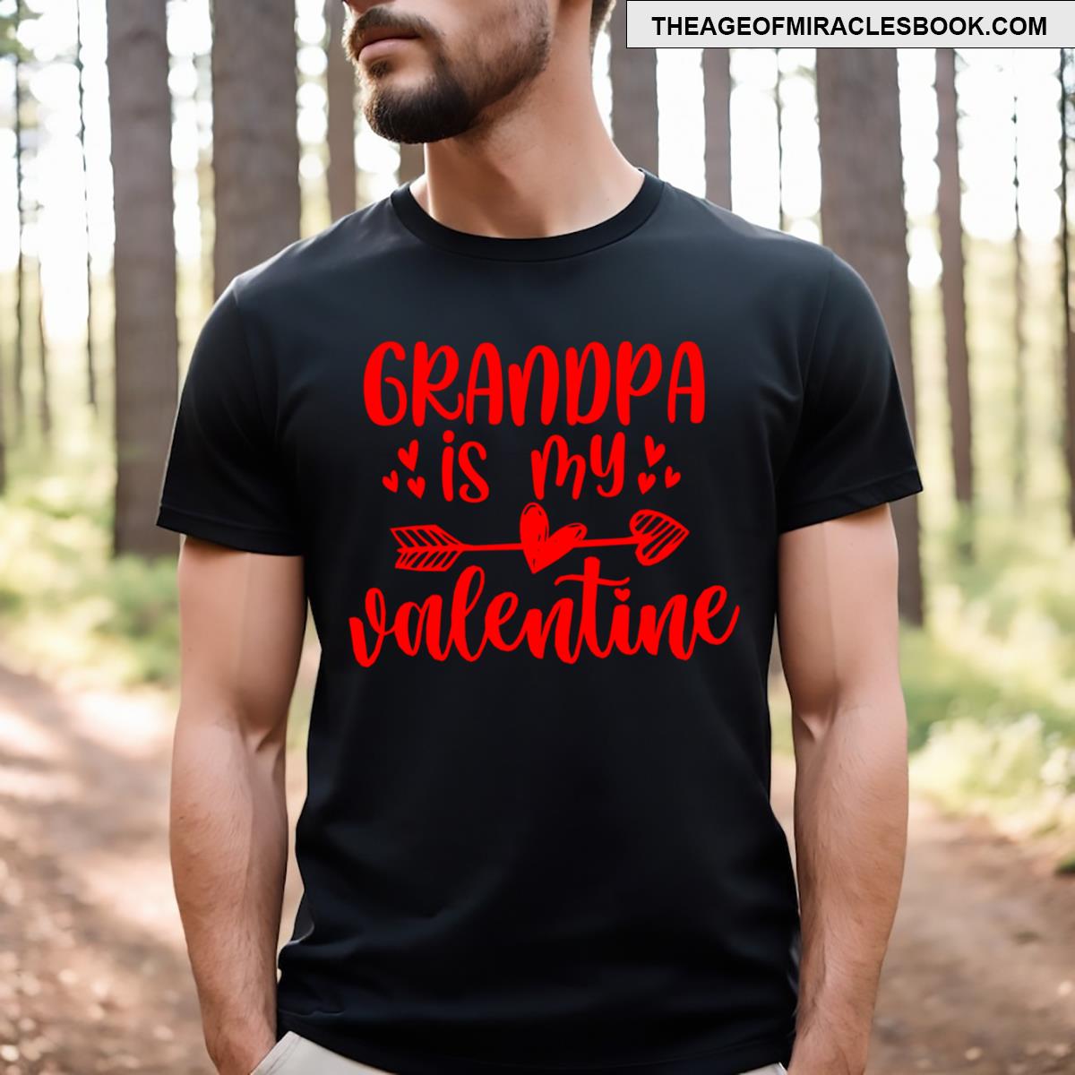 Grandma Is My Valentine Girl Boy Kids Valentine’s Day T-shirt