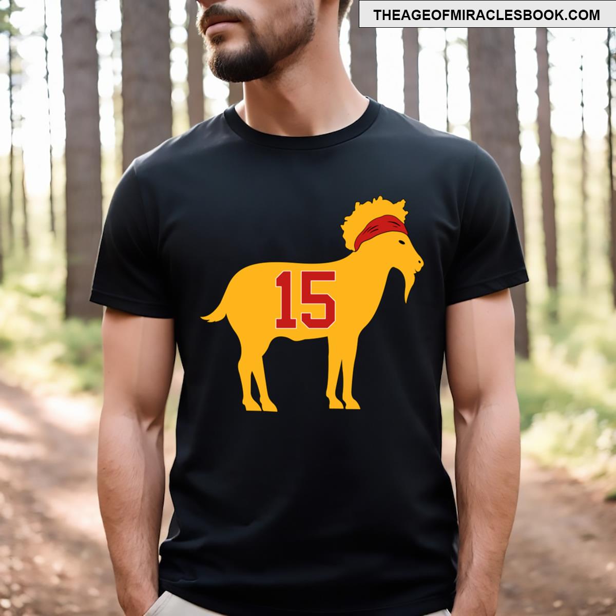 Kansas City Chiefs Patrick Mahomes Goat 15 T-shirt