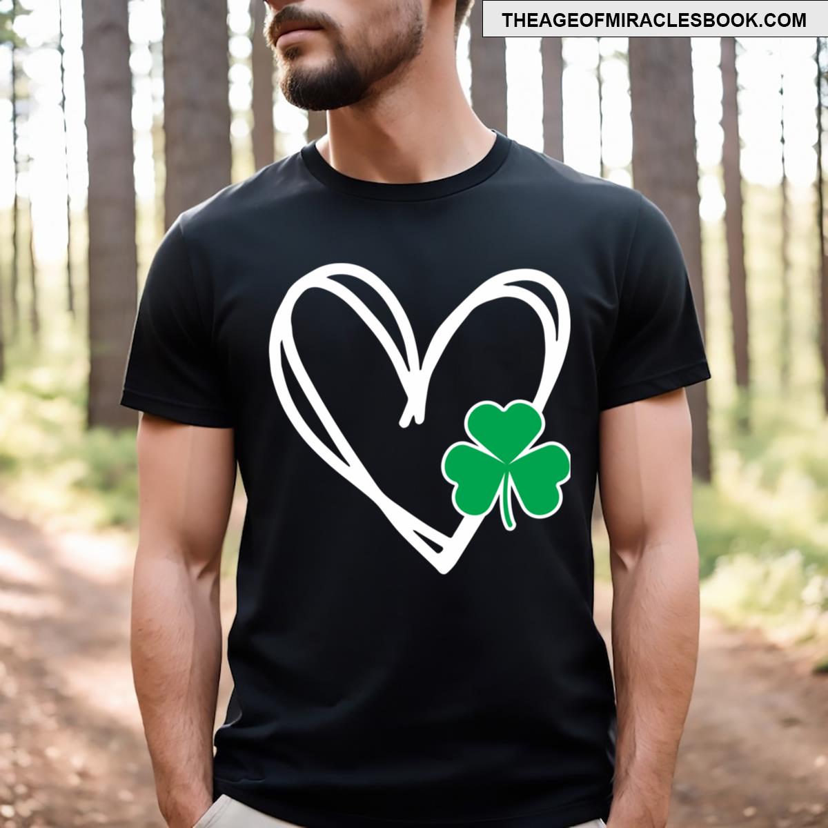 Kids Girls Heart St Patricks Day Shamrock Irish Toddler Baby Essential T-shirt