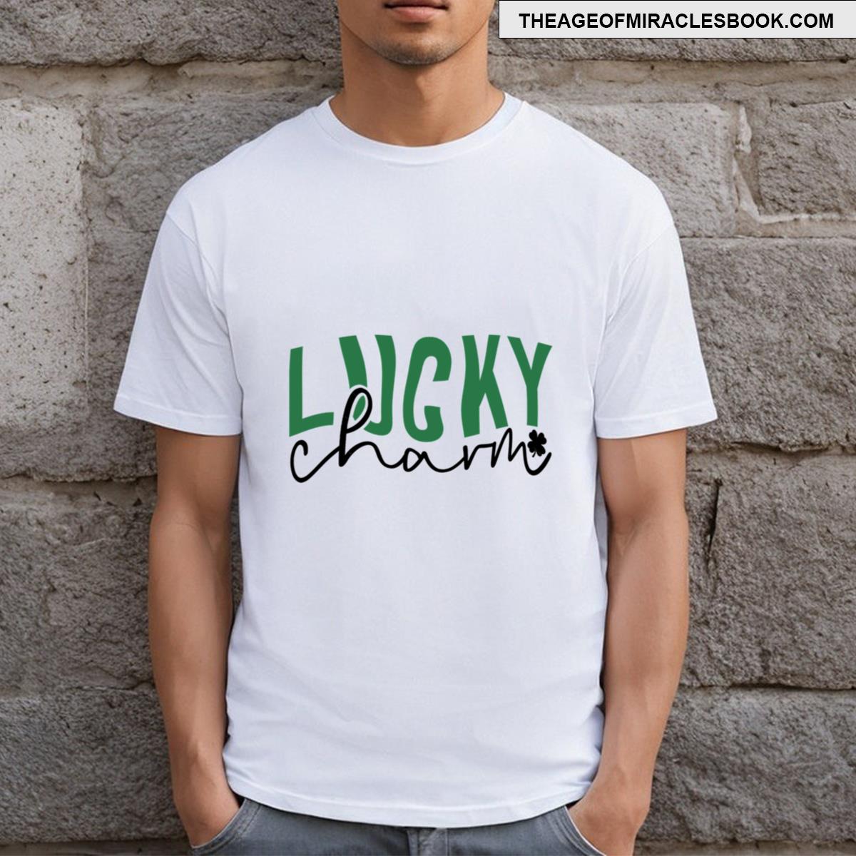 Lucky Charm Green Shamrock St Patricks Day T-shirt