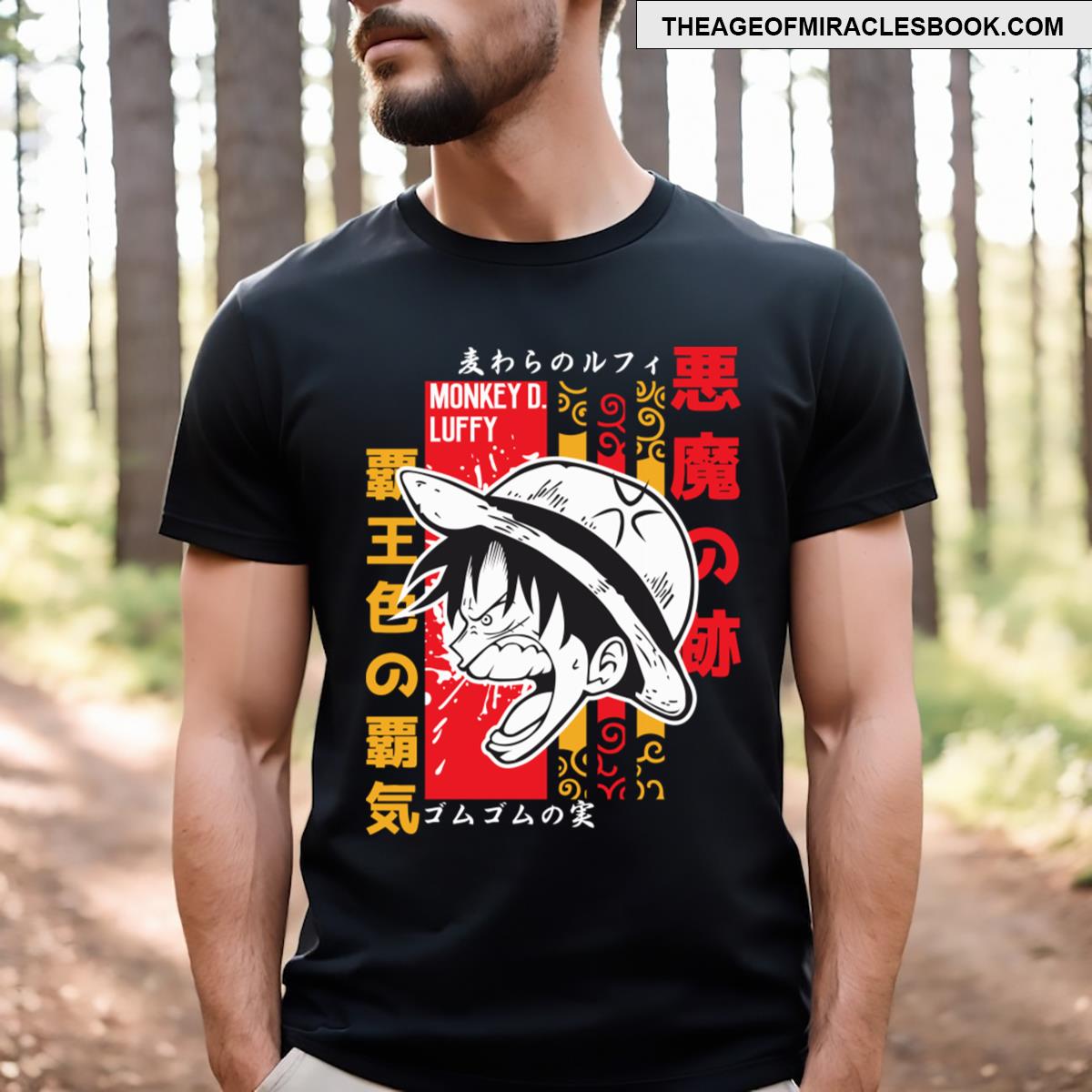 Luffy Face Anime Fanart T-shirt