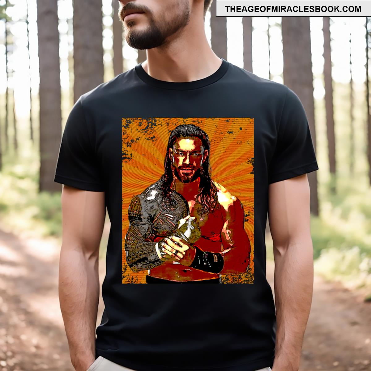 Roman Reigns Retro Comics Style T-shirt