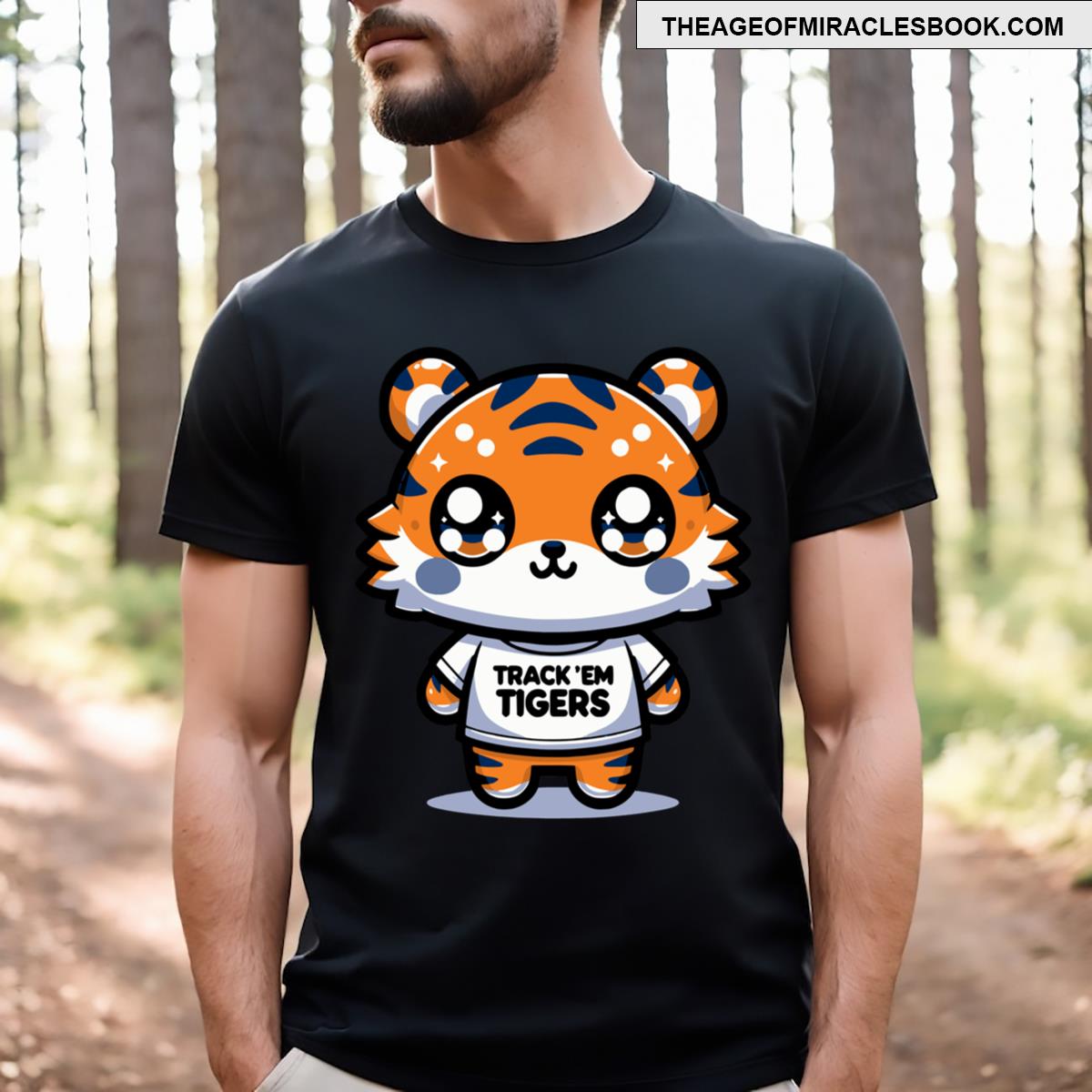 Cute Kawaii Auburn Tiger T-shirt