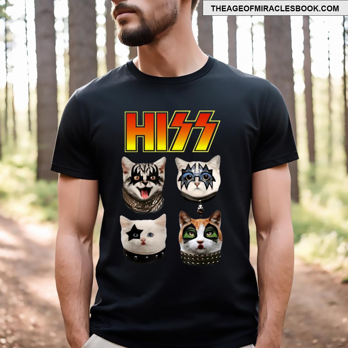 Hiss Funny Cats T-shirt