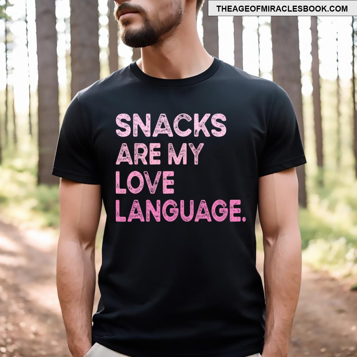 Snacks Are My Love Language Valentine Day Kids Boys T-shirt