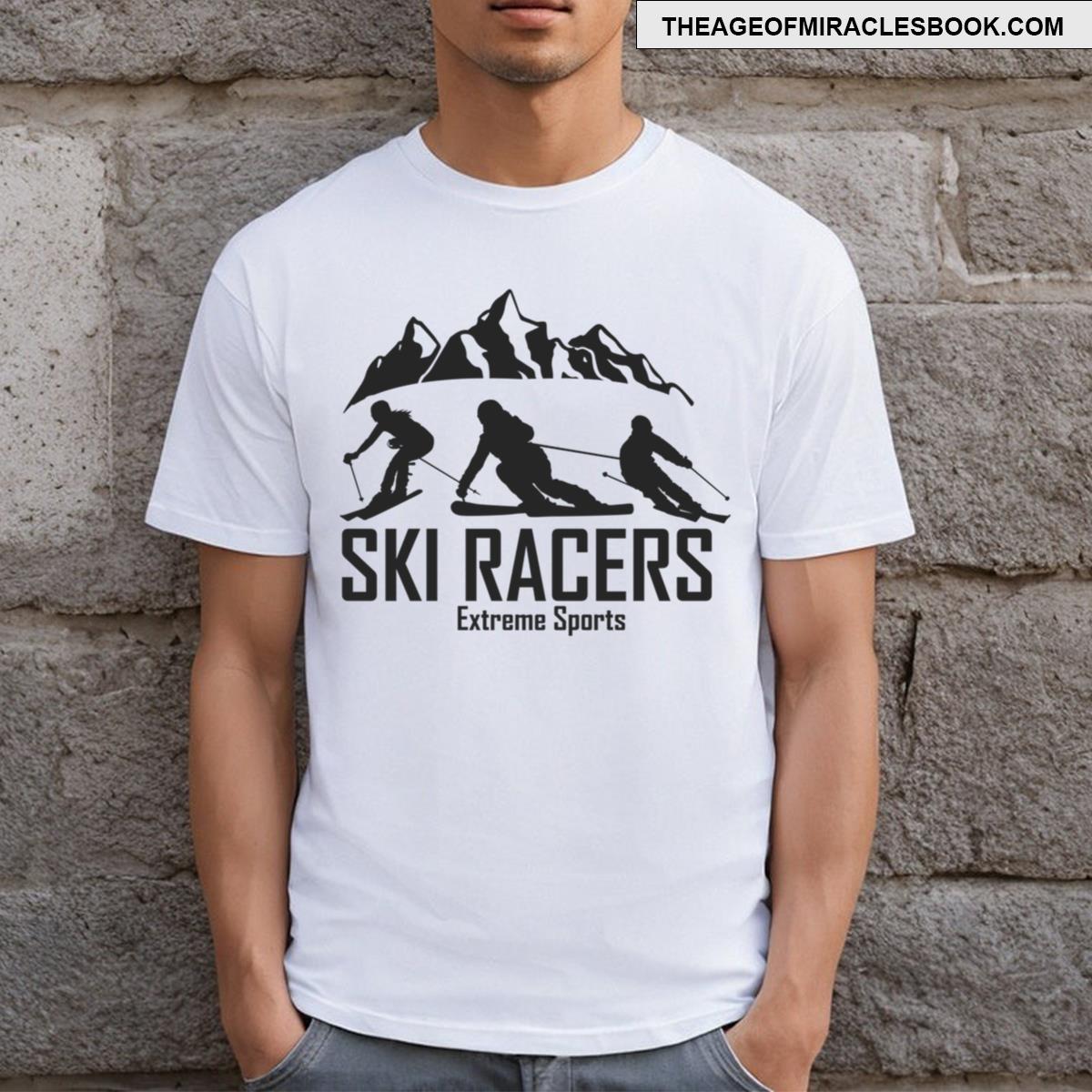 Ski Racer Extreme Mountain Sports T-shirt