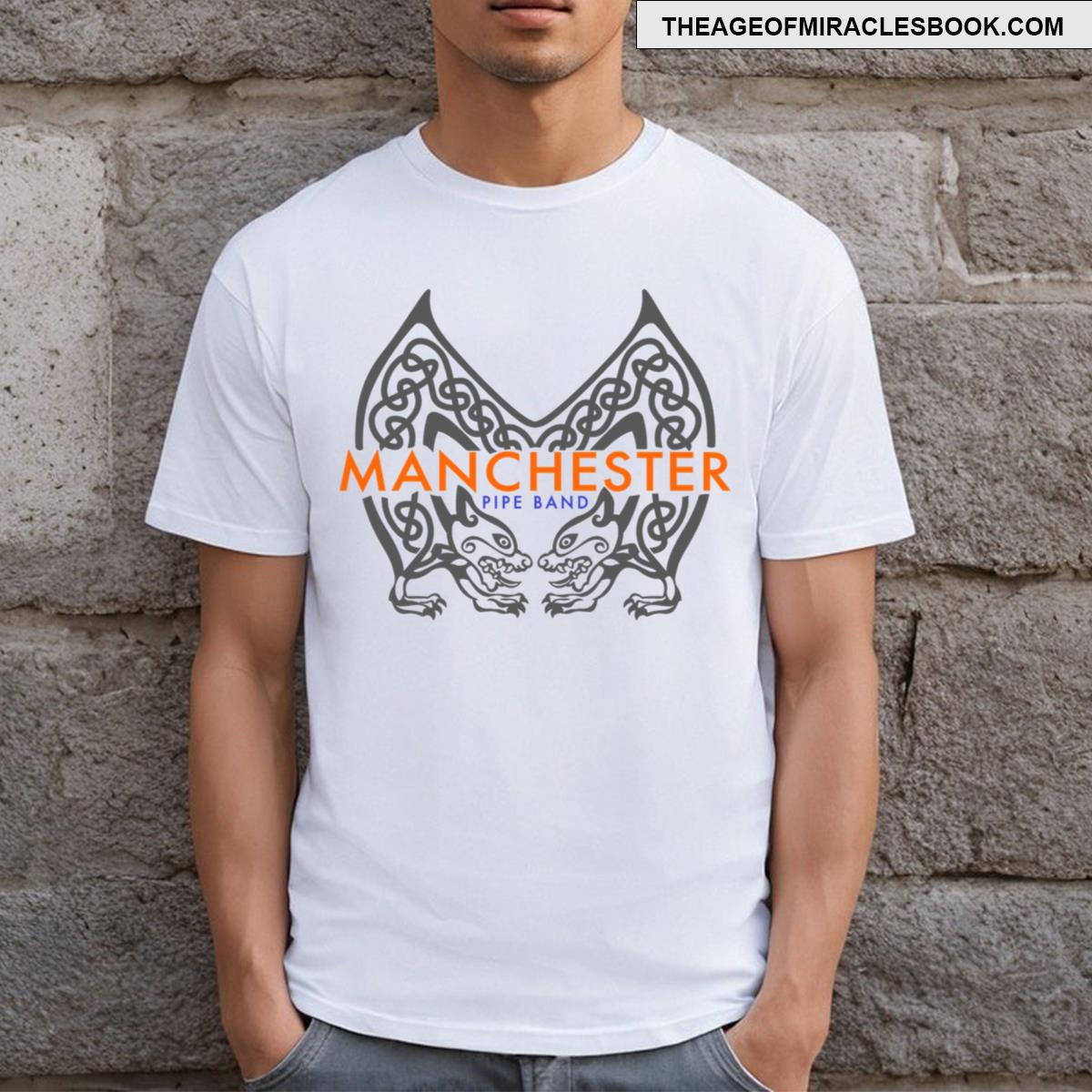 Mpb Orange And Blue Logo T-shirt