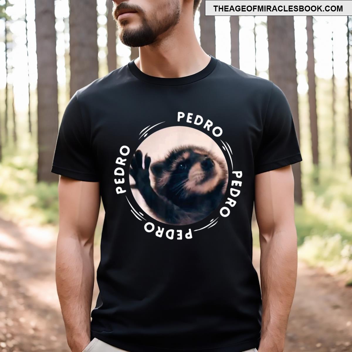 Pedro Pedro Pedro The Raccoon Funny Dancing Viral Tiktok Meme T-shirt
