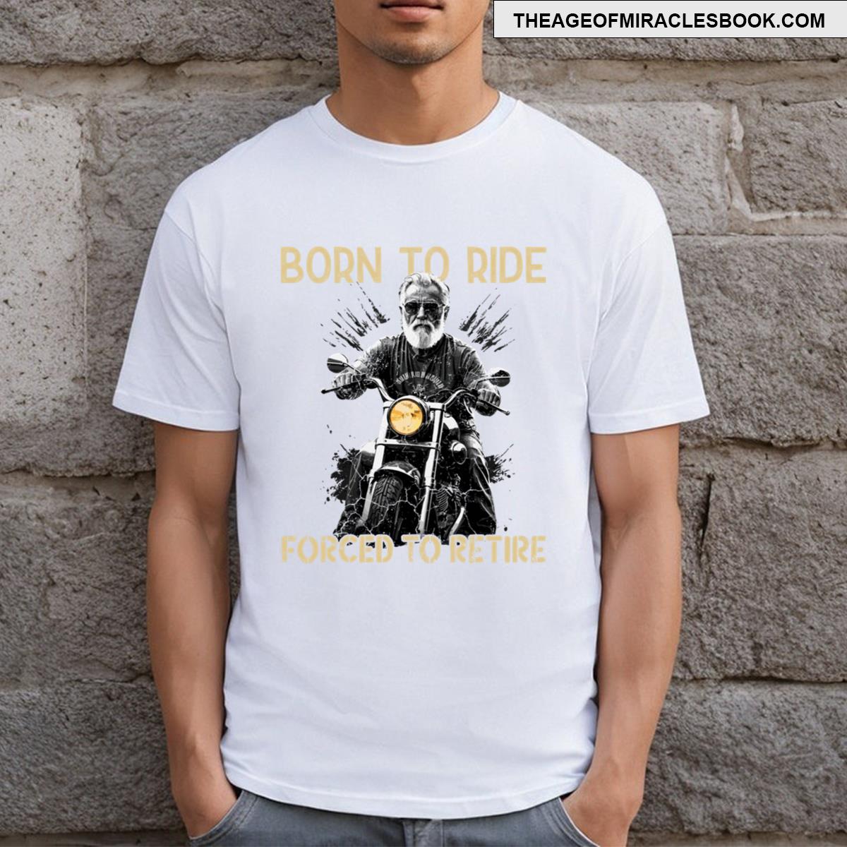 Funny Pensioner Saying Vintage Motorcycle Design T-shirt