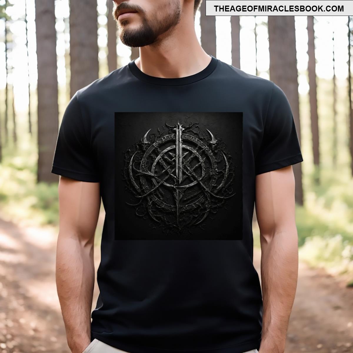 Metal Band Logo With Arsenal Theme T-shirt