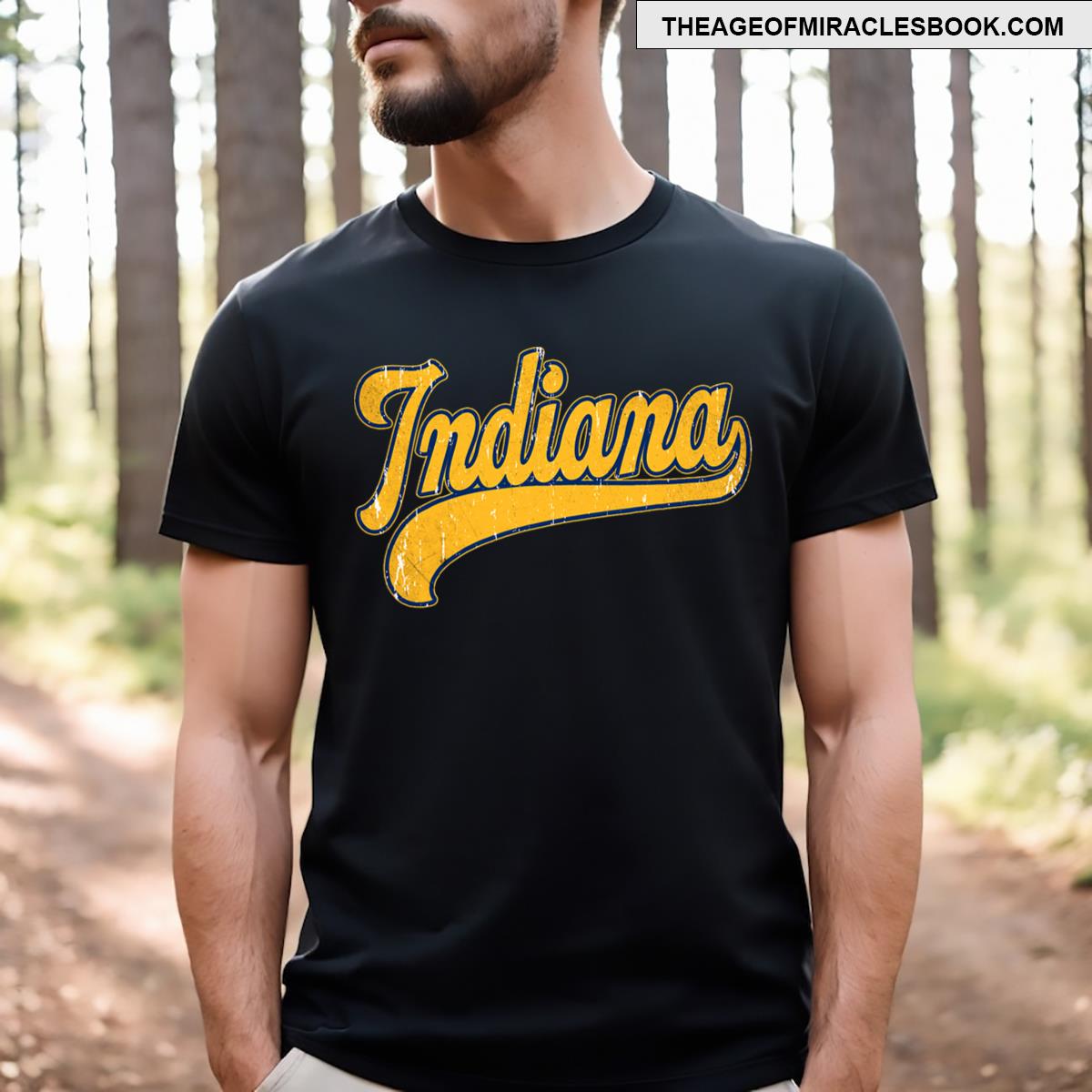 Graphic Name Proud Indiana Funny Outfits For Lovers Awesome T-shirt