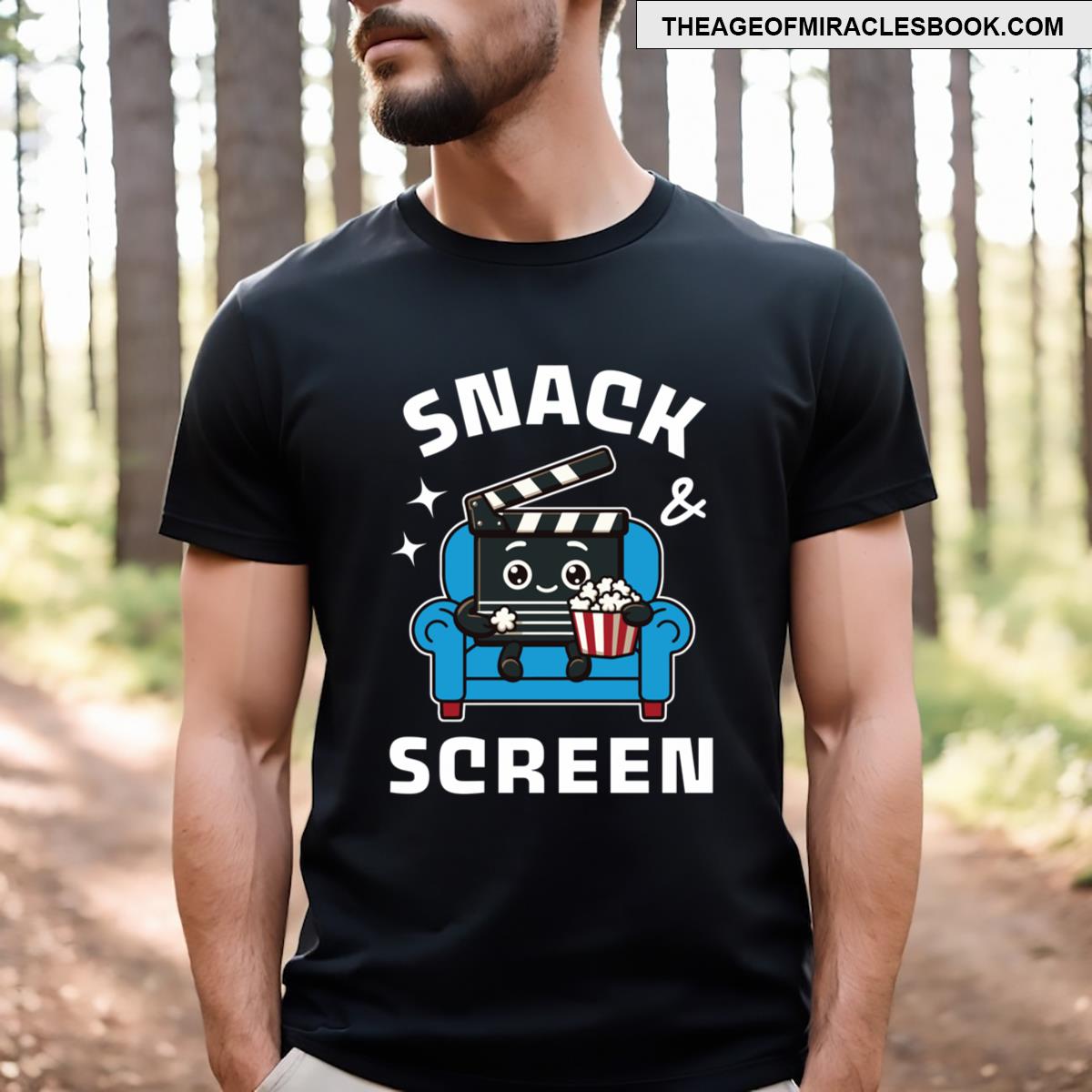 Snack Screen Movies Lovers T-shirt
