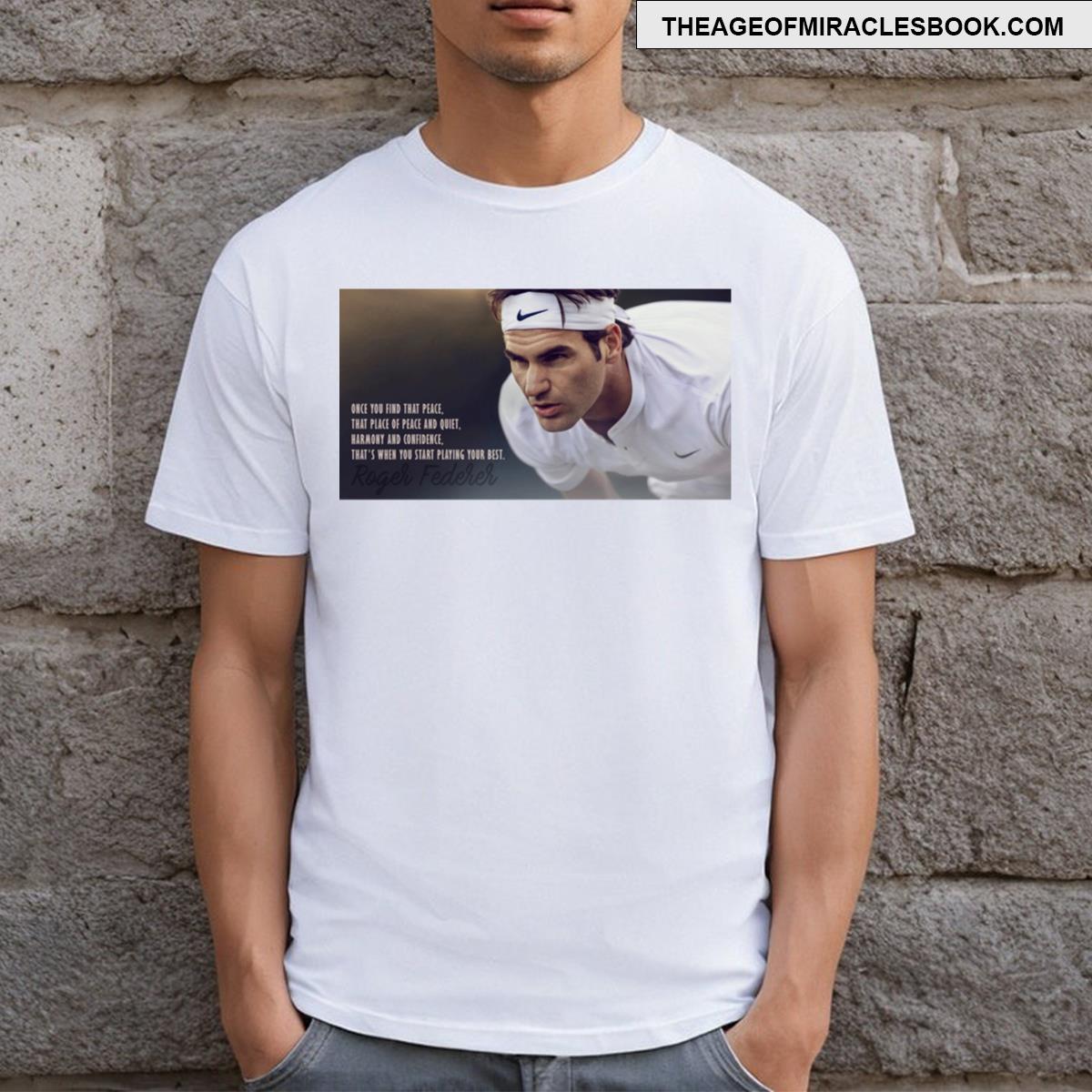 Spirit Of Sports Find That Peace Roger Federer T-shirt