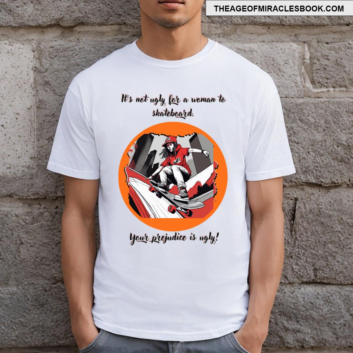 Skateboard For Woman Sport T-shirt