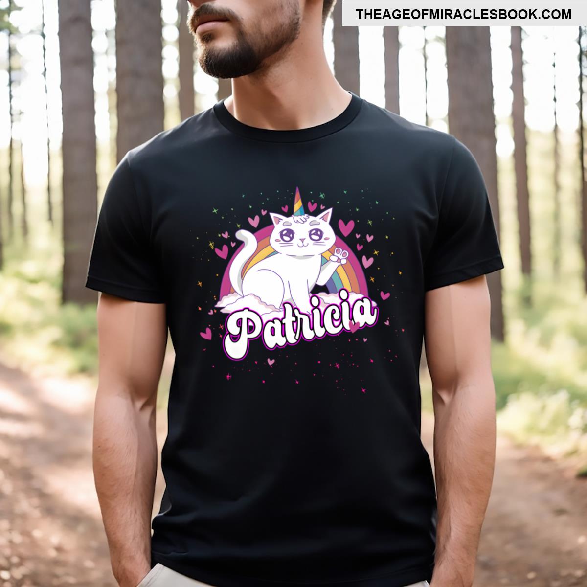 Patricia Adorable With Beautiful Caticorn T-shirt