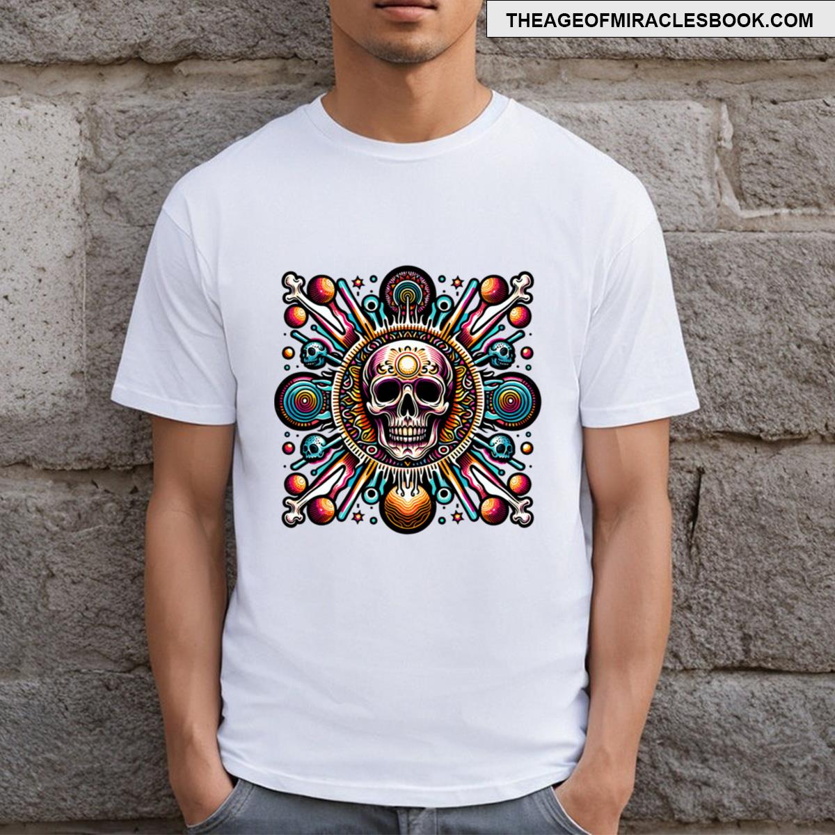 Skull Abstract Colorful T-shirt