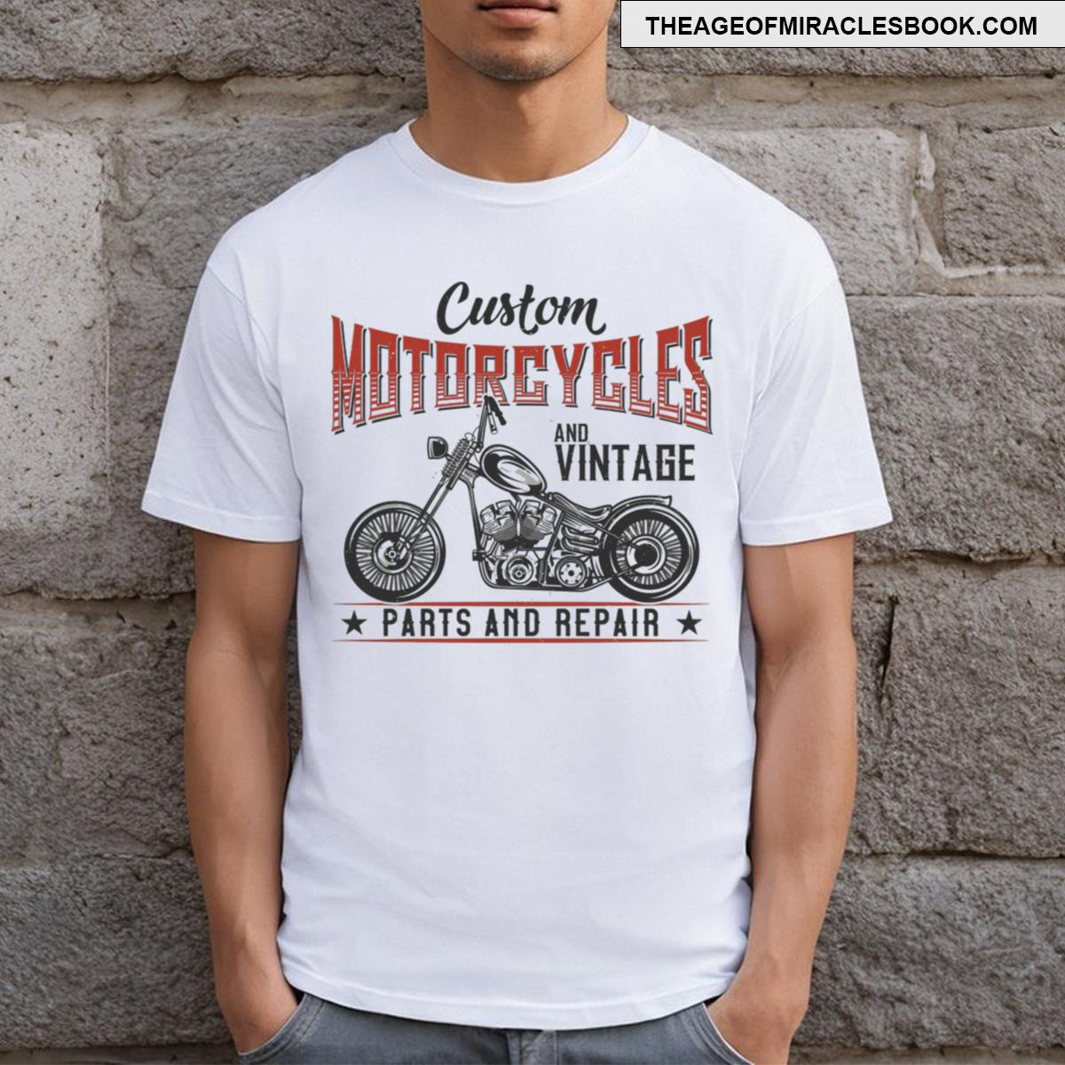 MAKAYA Motor T-Shirt Heren Vintage Biker Motorcylce Tee Zwart Motorkleding Mannen Cadeau L