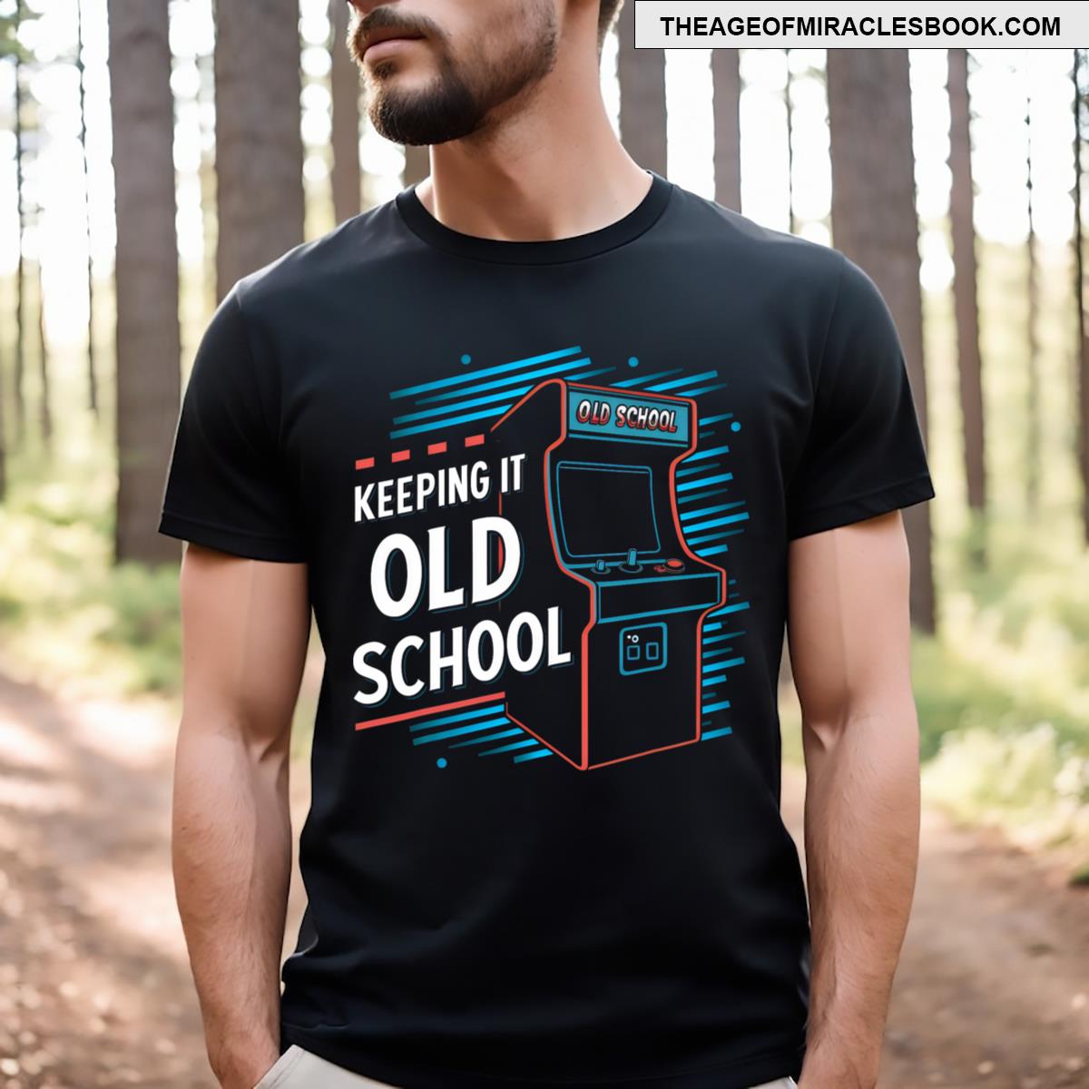 Keeping It Old School Gamer Vintage 80s 90s Arcade Gaming T-shirt